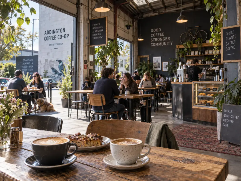 Addington Coffee Co-op cafe on Lincoln Road Christchurch