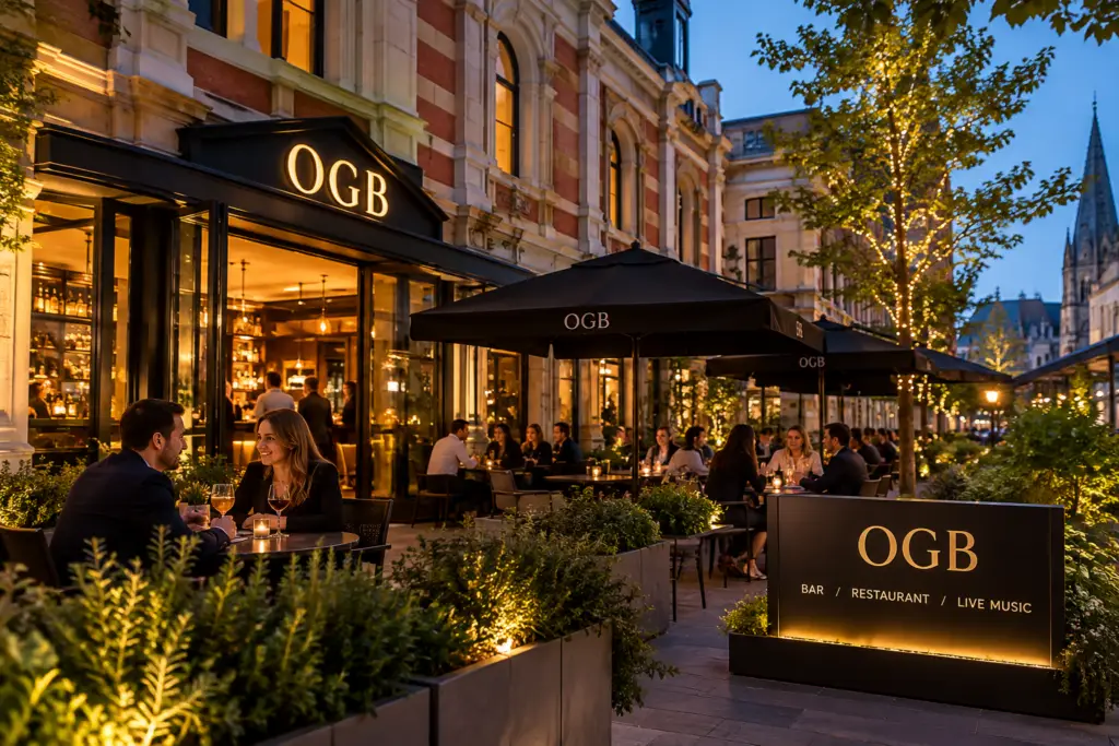 OGB bar and restaurant in Cathedral Square Christchurch