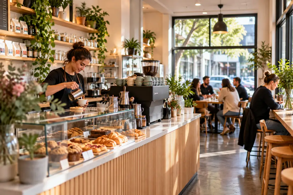 Pour and Twist manual coffee bar in Wellington