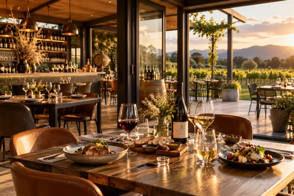 The Runholder winery restaurant in Martinborough